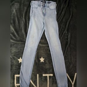 Light Wash Girl's Skinny Jeans - Light Blue